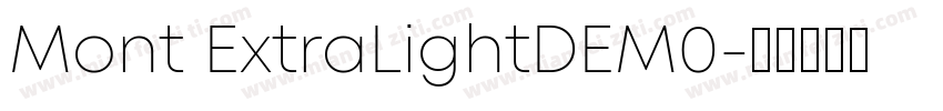 Mont ExtraLightDEM0字体转换